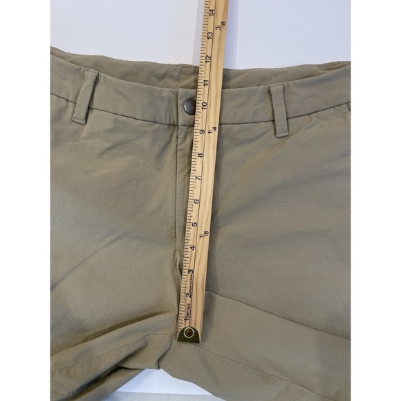 Lululemon Commission Classic‎ Shorts Men's 32  9" Warpstreme Tan Brown Stretch - Picture 6 of 7